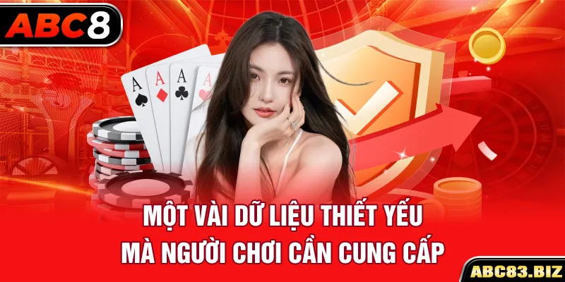 Một vài dữ liệu thiết yếu mà người chơi cần cung cấp