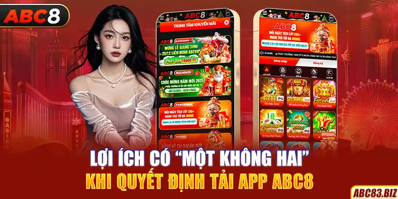 Lợi ích có “một không hai” khi quyết định tải app ABC8